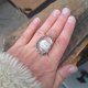 Kryształ górski - pierścionek regulowany