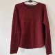Bordowy sweter Vero Moda • gruby splot • miękki akryl • klasyczny krój M L