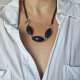 Naszyjnik onyks duże kamienie