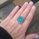 Chryzokola z azurytem - pierścionek regulowany
