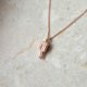 naszyjnik MIKROFON- różowe złoto 18K