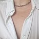 Choker ametyst szklisty