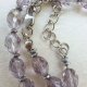 Choker ametyst szklisty