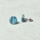 Błękitne kolczyki sztyfty Marble