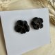 Kolczyki Black Flower midi