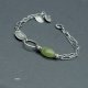 Zielony szafir - bransoletka