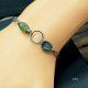 Zielony szafir - bransoletka