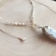 Naszyjnik z niebieskim kalcytem