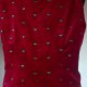 Vintage  czerwona kamizelka top folk trachten