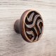 Gałka do mebli ciemnobrązowa, wz.18