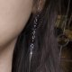 Czarne kolczyki wampirze z kolcem – gothic, dark, witchy, czarne rękdozieło