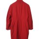 Czerwony wełniany płaszcz Vissavi L klasyczny elegancki taliowany wysoka jakość ciepły zamek