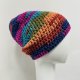 Kolorowa gruba czapka smerf ręcznie robiona
