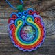 Etniczny wisior soutache z mandalą