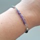 Bransoletka ametyst regulowana