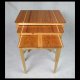 zestaw stolików schodkowych, stoliki wsuwane jeden pod drugi, komplet trzech stolików stoliki typu "nesting tables"