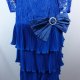 Yessica koronkowa sukienka vintage falbany plisy / 40
