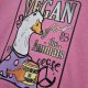 T-shirt - GĘŚ VEGAN - rozm. S (DAMSKA)