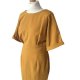Asos elegancka musztardowa sukienka Avant Garde Old money