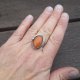 Pomarańczowy - pierścionek regulowany