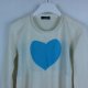 ImPulse sweter z serduszkiem ecru / 1 - S