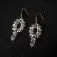 Kolczyki "Silver Chrysolite" - Wiszące, Lekkie Kolczyki z kryształków i Koralików