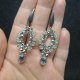 Kolczyki "Silver Chrysolite" - Wiszące, Lekkie Kolczyki z kryształków i Koralików