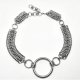 Masywny choker z kółkiem O-ring – chainmaille, stal chirurgiczna