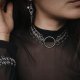 Szeroki choker chainmaille z wielkim O-ringiem – stal chirurgiczna CUSTOM