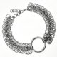 Szeroki choker chainmaille z wielkim O-ringiem – stal chirurgiczna CUSTOM
