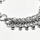 Choker chainmaille z wiszącymi koralikami stalowymi – CUSTOM długość