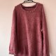 sweter różowy miękki z perełkami ozdobnymi fuzzowy oversize 6XL / 52 / 24·Bardzo dobry