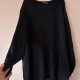 zagranatowy oversize sweter janina miękki klasyczny 8XL / 56 / 28·Bardzo dobry·Janina