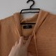 Lekka Sweterkowa Tunika Hoodie Brzoskwiniowa/Pomarańczowa Luźny Krój 7XL / 54 / 26·Bardzo dobry·Gina Benotti