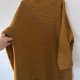Musztardowy sweter oversize z błyszczącą nitką 5XL / 50 / 22·Bardzo dobry
