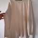 Kremowy sweter pluszowy chenille oversize 6XL / 52 / 24·Bardzo dobry·CM