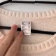 Kremowy sweter pluszowy chenille oversize 6XL / 52 / 24·Bardzo dobry·CM