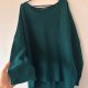 Butelkowy zielony sweter oversize 6XL / 52 / 24·Bardzo dobry·Blind Date