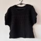 Czarna krótka swetrowa bluzka z warkoczem M / 38 / 10·Bardzo dobry·Basic