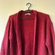 Ciepły Bordowy Kardigan Narzutka Oversize z Kieszeniami - Melanżowy Soft Knit M / 38 / 10·Bardzo dobry·Primark