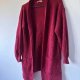 Ciepły Bordowy Kardigan Narzutka Oversize z Kieszeniami - Melanżowy Soft Knit M / 38 / 10·Bardzo dobry·Primark