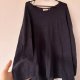 Czarny sweter damski oversize Steenholt, klasyczny basic, miękki i wygodny 7XL / 54 / 26·Bardzo dobry·CM