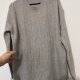 sweter szary, ażurowy sweter,melanż szary, okrągły dekolt, długie rękawy, L / 40 / 12·Bardzo dobry·Laura