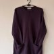 Tunika Sweter Długi Fiolet Śliwka Kieszenie Rozmiar S M M / 38 / 10·Bardzo dobry·Sweet Romeo