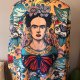 Artystyczne kimono z motywem Fridy Kahlo – Frida kolorowa narzutka Avant Garde