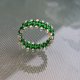 Wieniec Elfów pleciony pierścionek z koralików