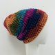 Kolorowa gruba czapka smerf ręcznie robiona