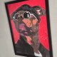 Plakat A3 - Leon Zawodowiec - pies  - w ramie