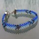 Niebieska Pleciona Bransoletka