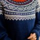 sweter w norweskie wzory S